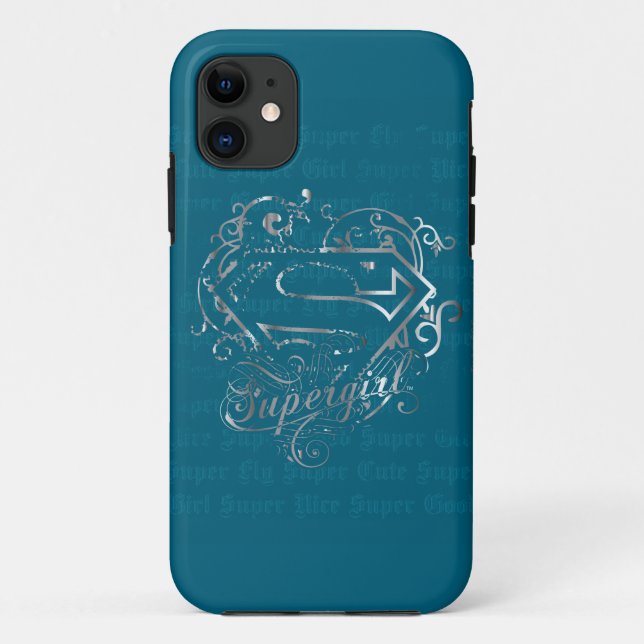 Coques Case-Mate iPhone Supergirl Super Fly Super Cute (Dos)