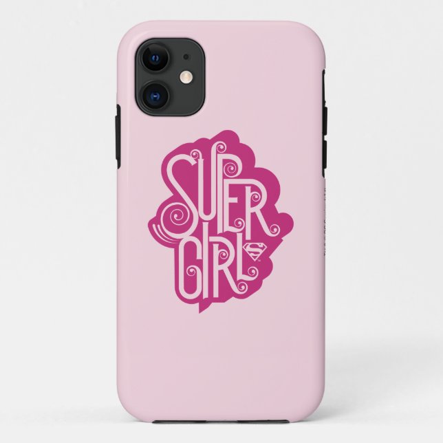 Coques Case-Mate iPhone Supergirl Swirl 1 (Dos)