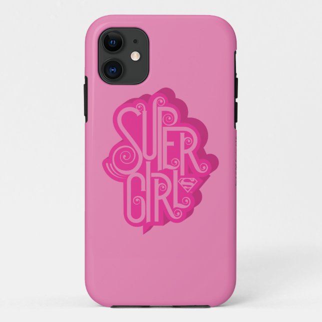 Coques Case-Mate iPhone Supergirl Swirl 2 (Dos)