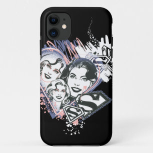 Coque iPhone 11 Supergirl Visage Collage