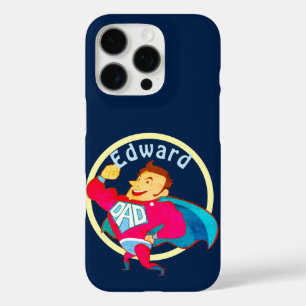 Coque iPhone 16 Pro Superhero papa personnalisé