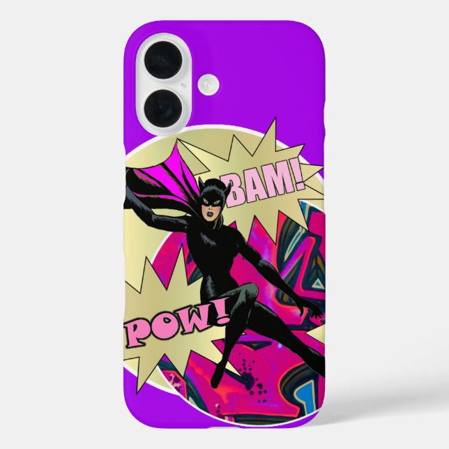 Coques Case-Mate iPhone Superhéros féminin rétro (Verso)