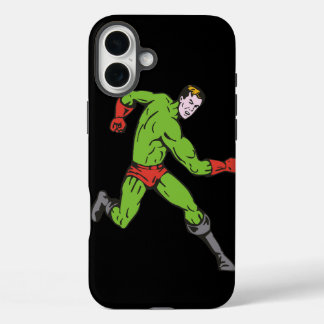 Coque Pour iPhone 16 Plus Superhéros vert