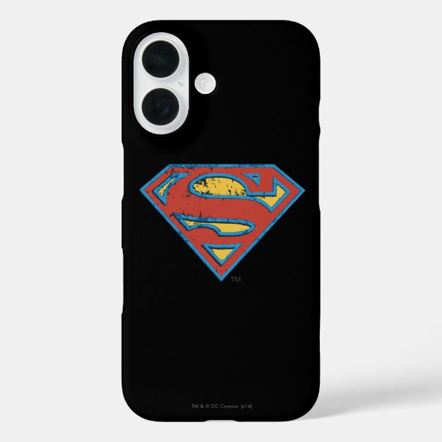 Coques Case-Mate iPhone Superman S-Shield | Bleu Plan - Logo (Verso)