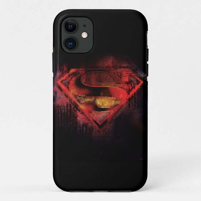 Coques Case-Mate iPhone Superman S-Shield | Logo peint (Dos)