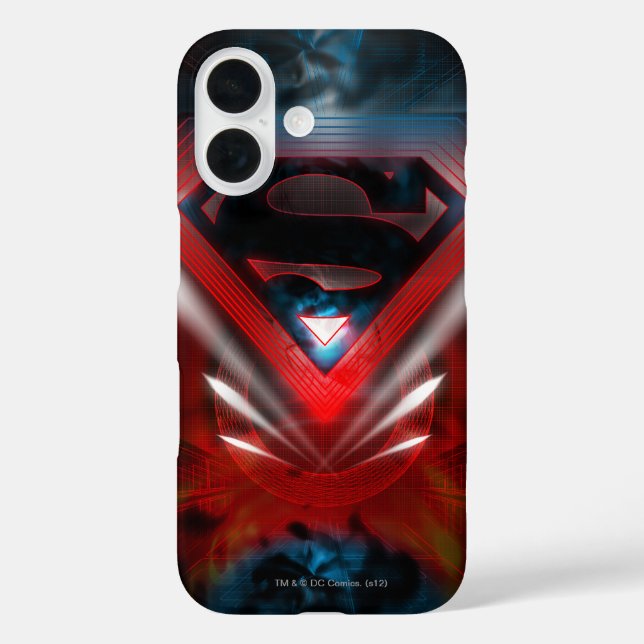 Coques Case-Mate iPhone Superman Stylisé | Logo futuriste (Verso)