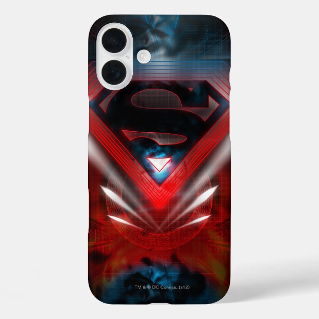 Coques Case-Mate iPhone Superman Stylisé | Logo futuriste (Verso)