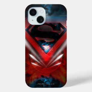 Coque Pour iPhone 15 Superman Stylisé   Logo futuriste