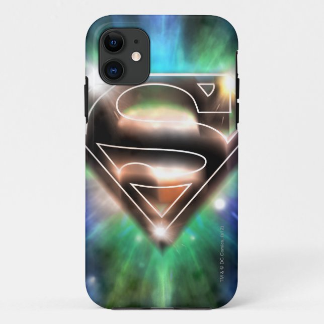 Coques Case-Mate iPhone Superman Stylisé | Logo Shiny Burst (Dos)