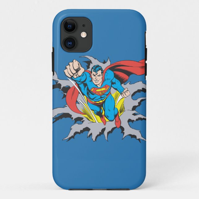 Coques Case-Mate iPhone Superman Tears Thru (Dos)