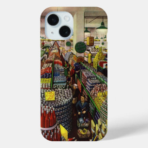 Coque Case-Mate iPhone Supermarché vintage pour les entreprises, nourritu