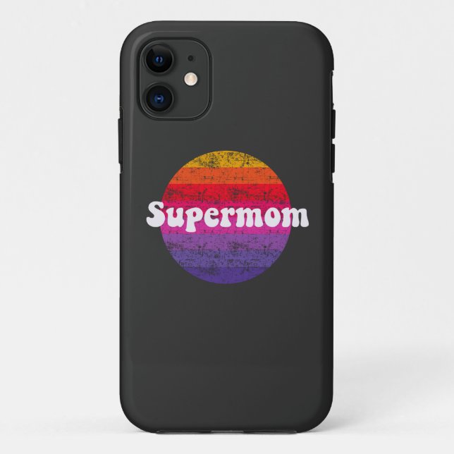 Coques Case-Mate iPhone Supermom pour la meilleure mère (Dos)
