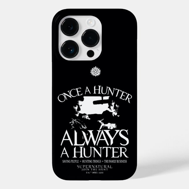 Coques Case-Mate iPhone Supernaturel "Une fois chasseur, toujours chasseur (Verso)