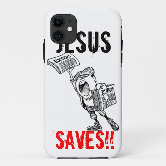Coques Case-Mate iPhone Supplémentaire, supplémentaire ! Jésus économise ! (Dos)