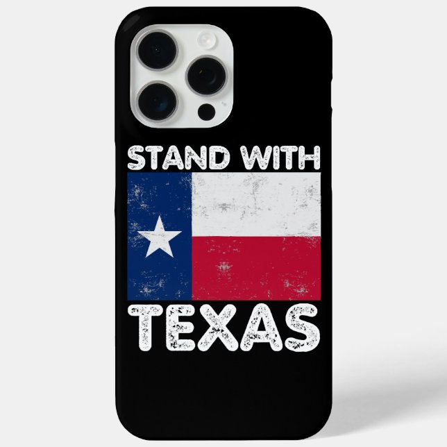 Coques Case-Mate iPhone Support Texas I Stand With Texas Texan Flag (Verso)