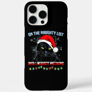 Coque iPhone 16 Pro Max Sur La Liste Coquine Et Je Regrette Rien Chat Chri