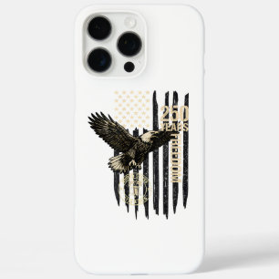 Coque iPhone 16 Pro Max Sur le dos aigle et drapeau 250 ans 1776-2026 250e
