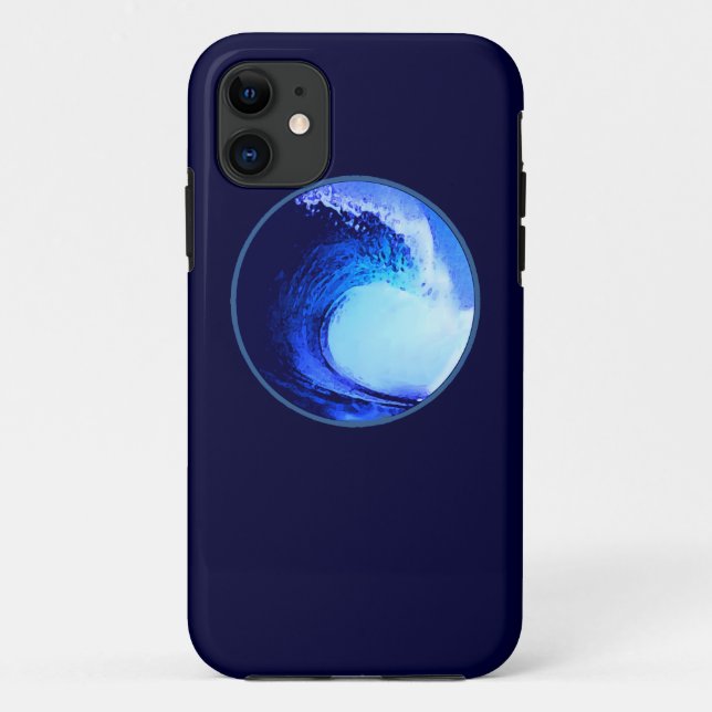 Coques Case-Mate iPhone surf cool bleu vague (Dos)