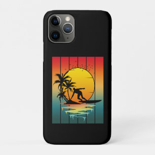 Case-Mate iPhone Case Surf de coucher de soleil vintage surfeur océan