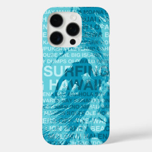 Coque iPhone 16 Pro Surf Hawaii Green Room Hawaiian Surfer - Aqua 