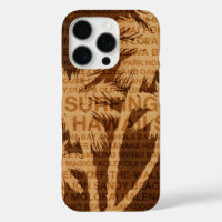 Surf Hawaii Palmiers Faux Wood Tropical