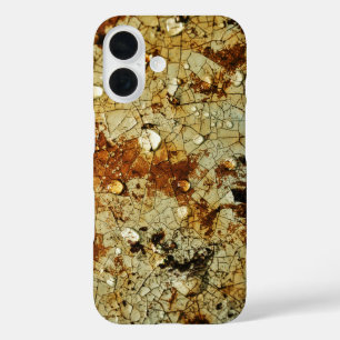 Coque Pour iPhone 16 Surface de métal rouillé fissurée