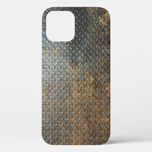 Coques Case-Mate iPhone Surface métallique, arrière - plan de texture réfl (Verso)
