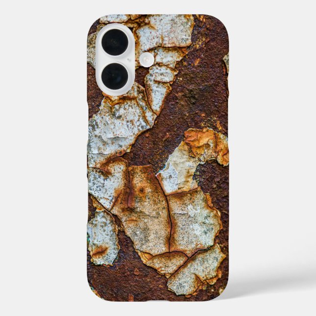 Coques Case-Mate iPhone Surface métallique rouillée avec écorce (Verso)
