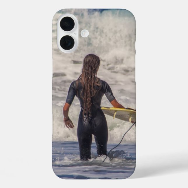 Coques Case-Mate iPhone Surfer Girl Waves (Verso)