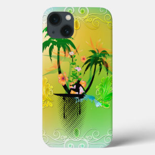 iPhone 13 Coque Surfer, surfboarder avec le plam