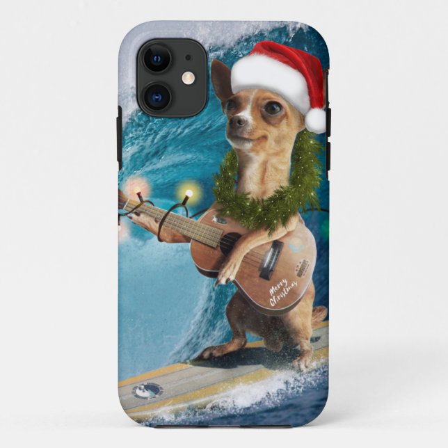 Coques Case-Mate iPhone Surfing de Christmas (Dos)