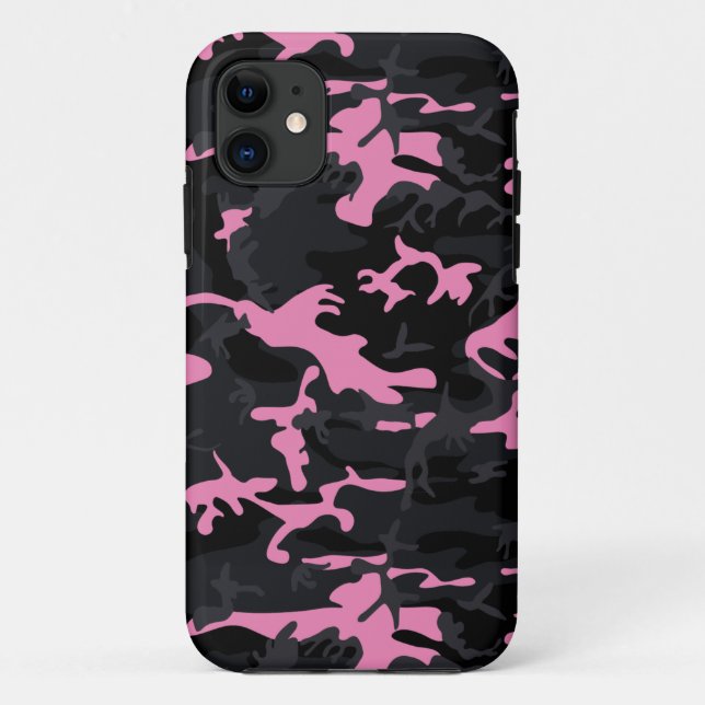 Coques Case-Mate iPhone Surlignements Rose Bébé Camo (Dos)