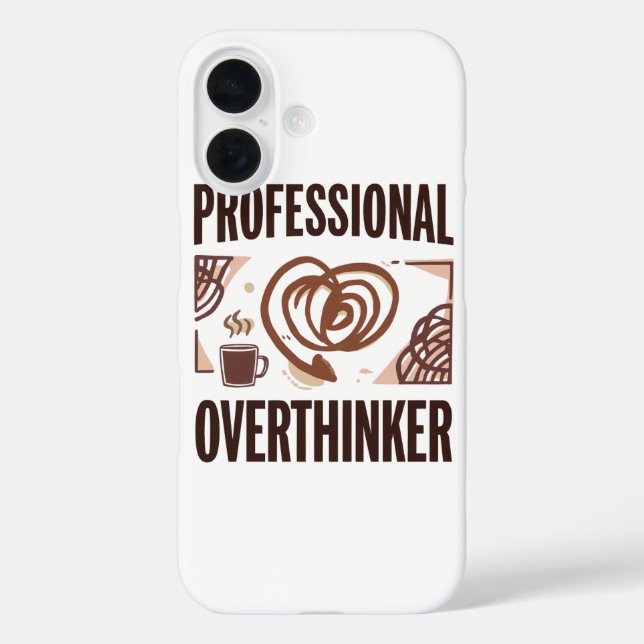 Coques Case-Mate iPhone Surpenseur sarcastique avec café et chaos (Verso)