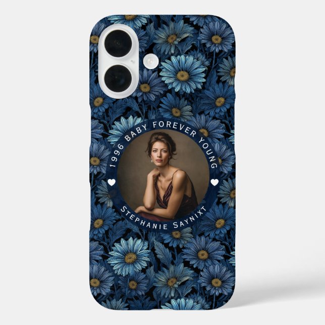 Coques Case-Mate iPhone Surprise d'anniversaire personnalisée fleur de mar (Verso)