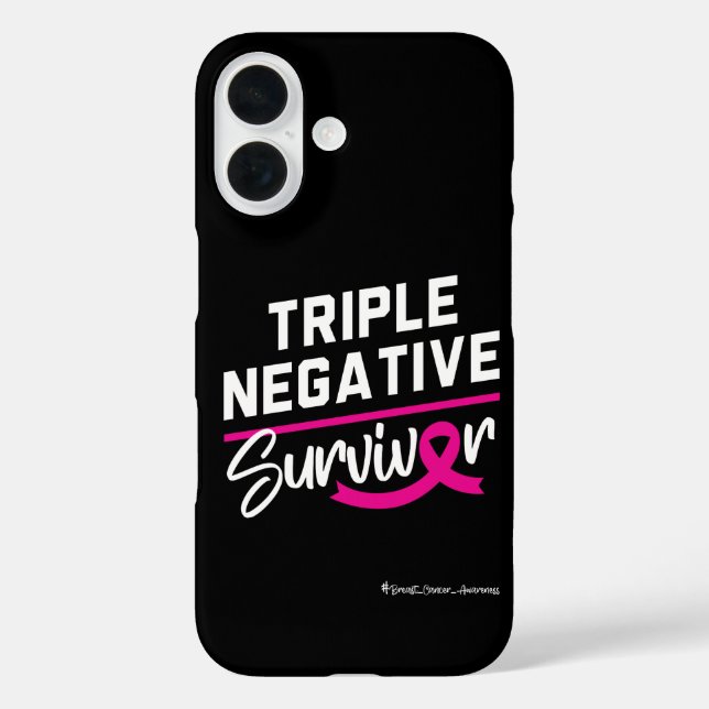 Coques Case-Mate iPhone Survivante Triple Négatif Sensibilisation au Cance (Verso)