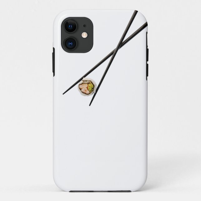 Coques Case-Mate iPhone Sushi et baguettes noires - customisés (Dos)