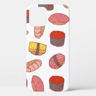 Case-Mate iPhone Case Sushi et roule sans couture motif. Dessin de Doodl