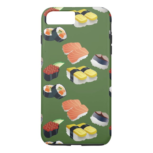 Coques Case-Mate iPhone sushi japonais nourriture couverture téléphone ver (Dos)