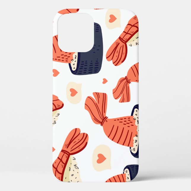Coques Case-Mate iPhone Sushi Japonais nourriture Motif sans soudure (Verso)