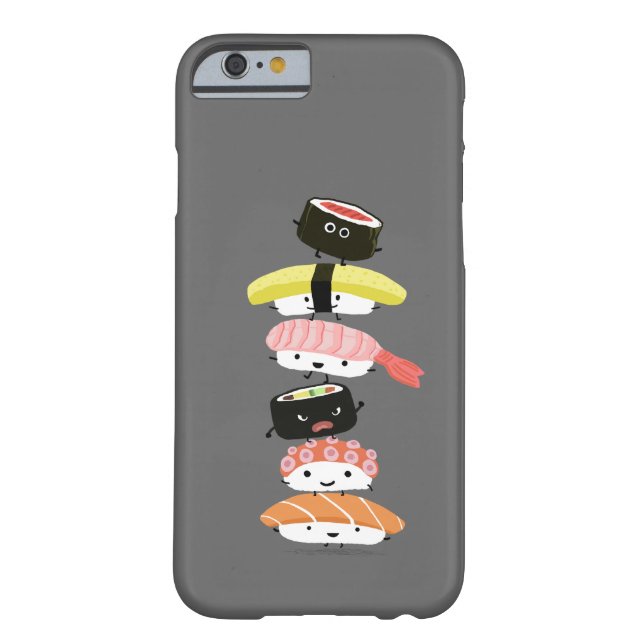 Coques Case-Mate iPhone Sushi Stack - Une tour de Kawaii de personnages de (Dos)