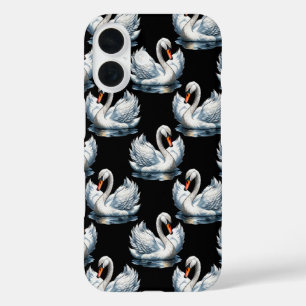 Coque Pour iPhone 16 Swan Birds Design Motif