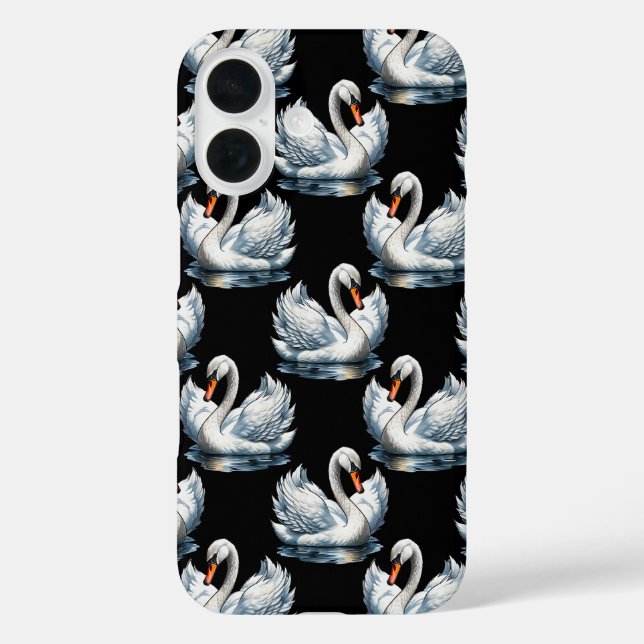 Coques Case-Mate iPhone Swan Birds Design Motif (Verso)