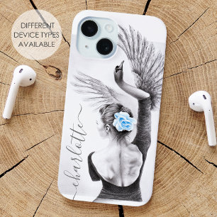 Coque Case-Mate iPhone Swan Femme danseuse Elegant Ballet Surreal art Nom