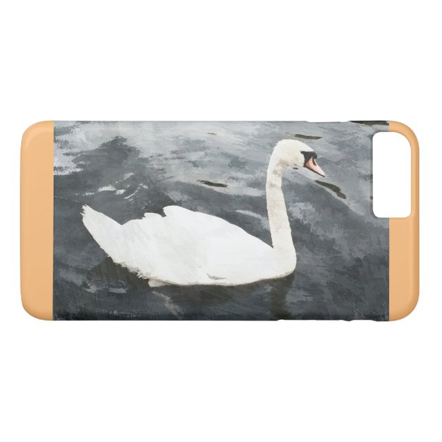 Coques Case-Mate iPhone Swan impressionniste (Dos (Horizontal))
