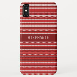 Case-Mate iPhone Case Sweat Rouge Blanc Blancs Noël Personnalisé