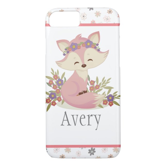 Coques Case-Mate iPhone Sweet Boho Fox personnalisé (Dos)