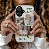 Sweet Greenery Mama cadeau photo personnalisé