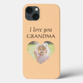 Case-Mate iPhone Case Sweet Heart Love You Grand-mère Photo couleur modi