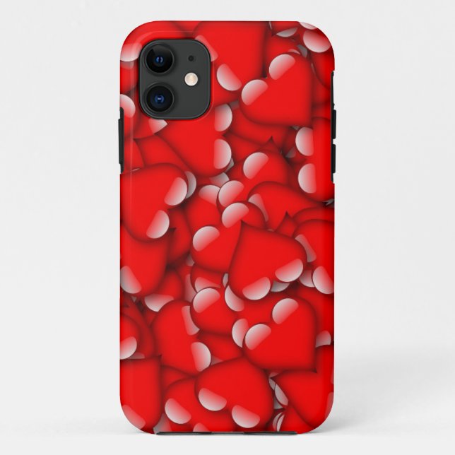 Coques Case-Mate iPhone Sweet Romantique Valentine Love Hearts Rouge (Dos)