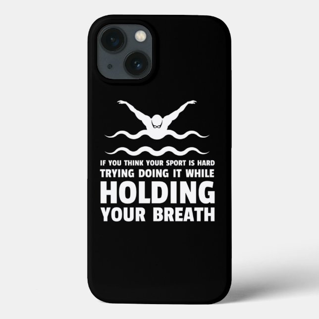 Coques Case-Mate iPhone Swim Swimmer Amusant nager Sport Pratique Design (Verso)